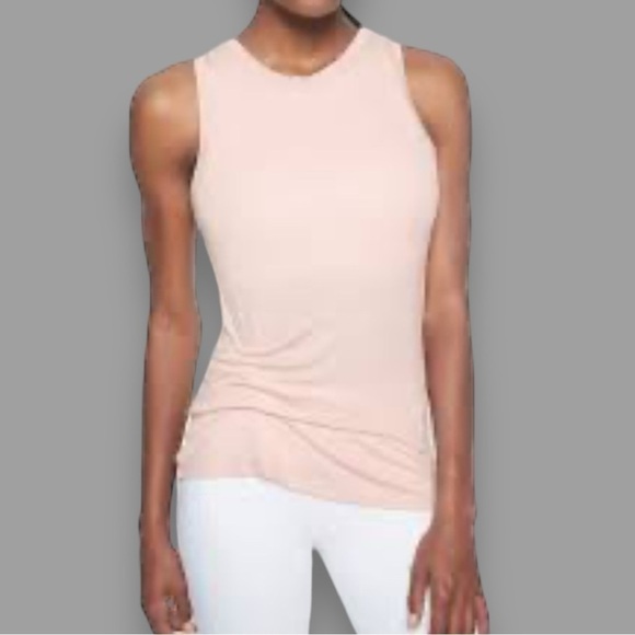 Athleta Tops - Athleta Threadlight Ruched Side Twist Tank, Ballerina Gown Pink, Size Small